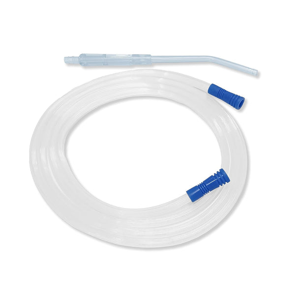 Otica Yankauer Suction Set | 2.5M Long Suction Tube with Yankauer Handle | Sterile - EO (5, Yankauer Handle Standard Tip.)